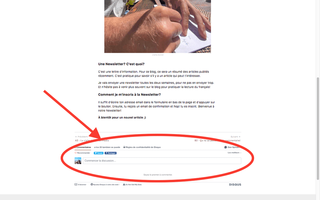 Laisse ton commentaire en bas de page