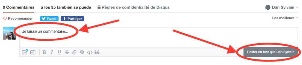 Écris ton commentaire et publie-le !